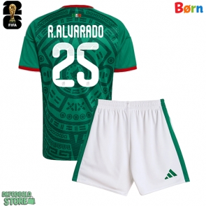 Mexico Roberto Alvarado #25 Replika Babytøj Hjemmebanesæt Børn VM 2026 Kortærmet (+ Korte bukser)